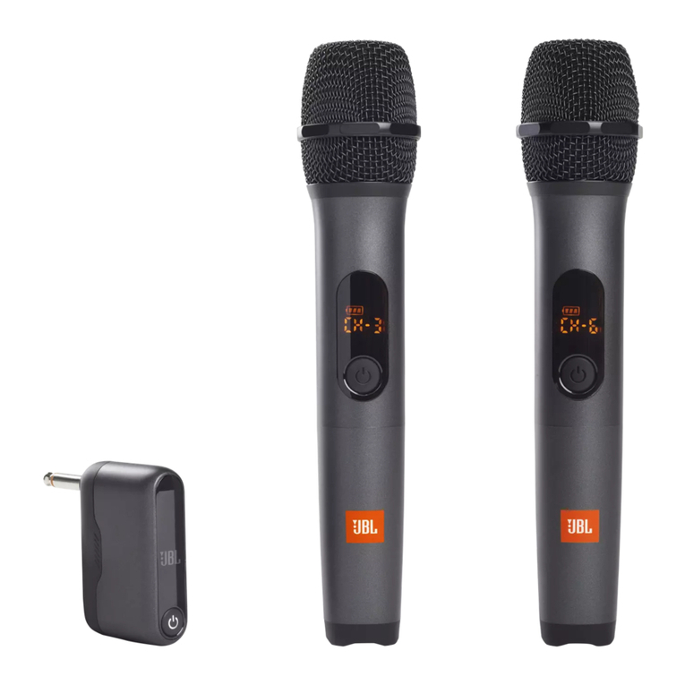 JBL WIRELESS MICROPHONE Manuel utilisateur