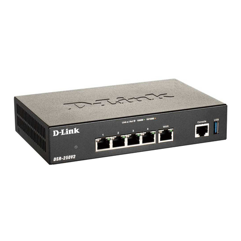 D-Link DSR-250V2 Manuel utilisateur D-Link DSR-250V2 Manuel utilisateur