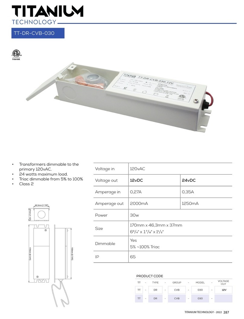 Titanium TT-DR-CVB-030 Manuel utilisateur