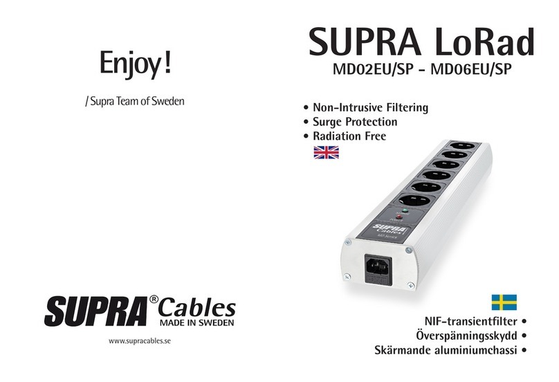 Supra LoRad MD06EU/SP Manuel utilisateur