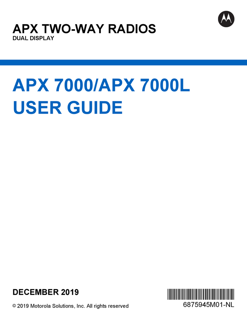 Motorola solutions APX 7000 Manuel utilisateur