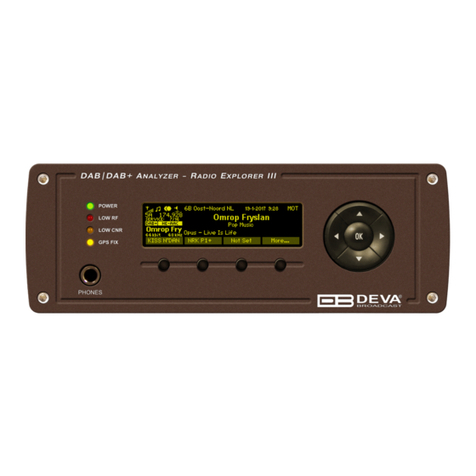 DEVA Broadcast Radio Explorer III DAB Manuel utilisateur