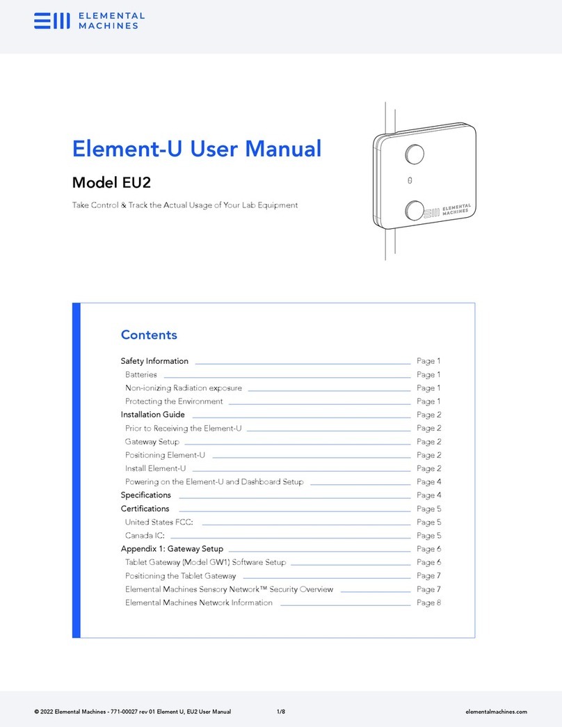 Elemental Machines Element-U EU2 Manuel utilisateur