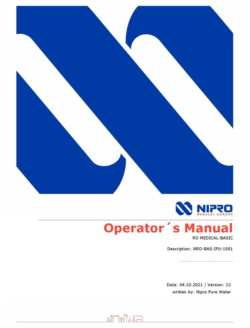 Nipro RO MEDICAL-BASIC Manuel utilisateur