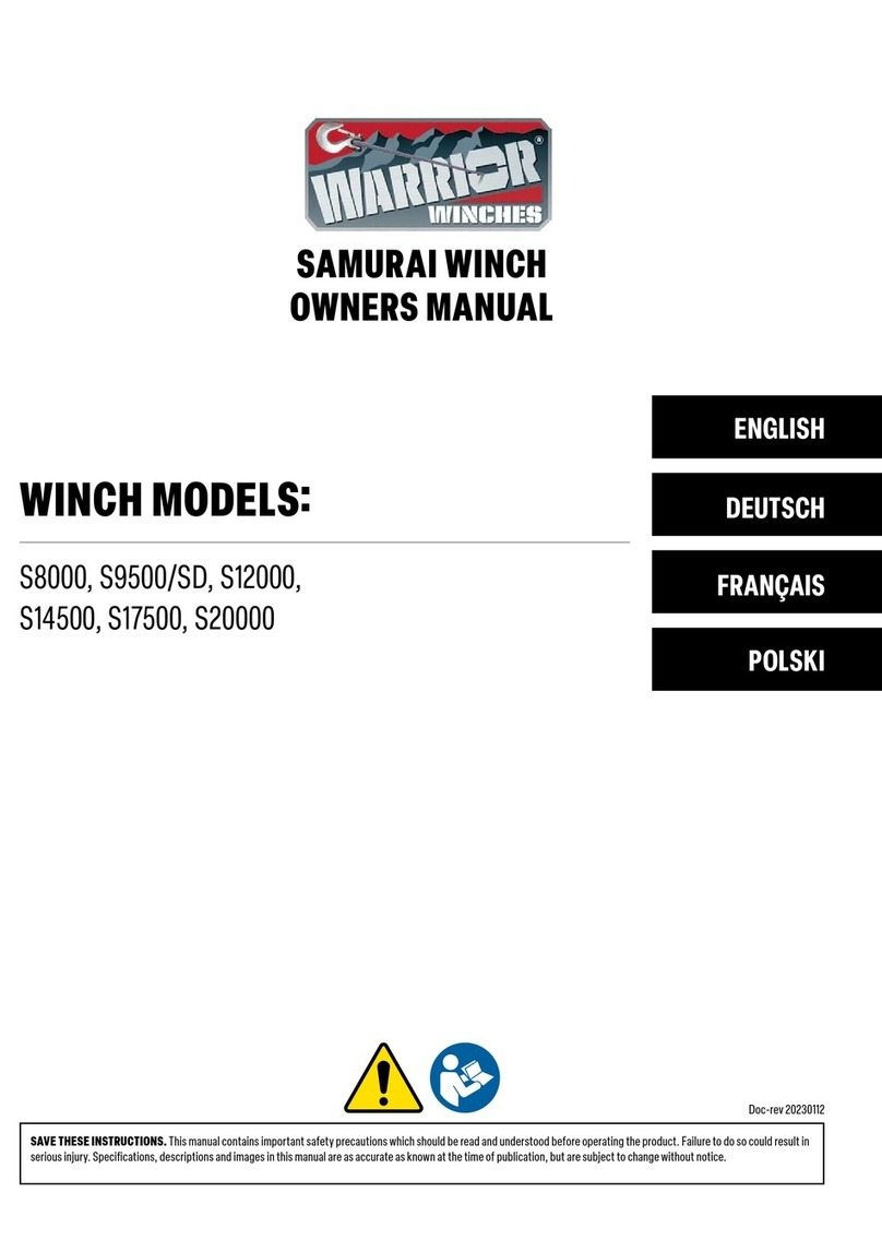 WARRIOR SAMURAI S8000 Manuel utilisateur