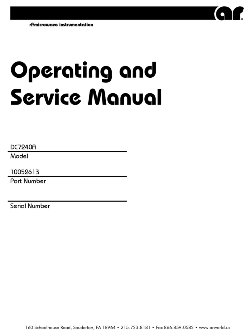 AR DC7240A Manuel de service