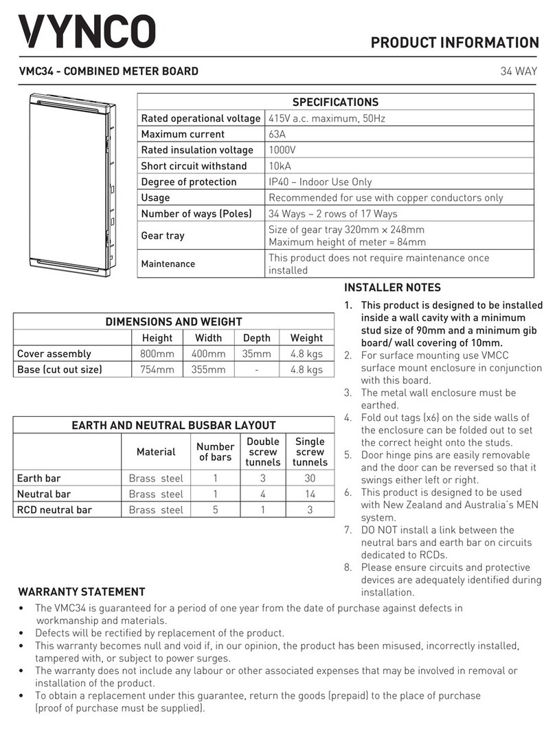 Vynco VMC34 Manuel utilisateur Vynco VMC34 Manuel utilisateur