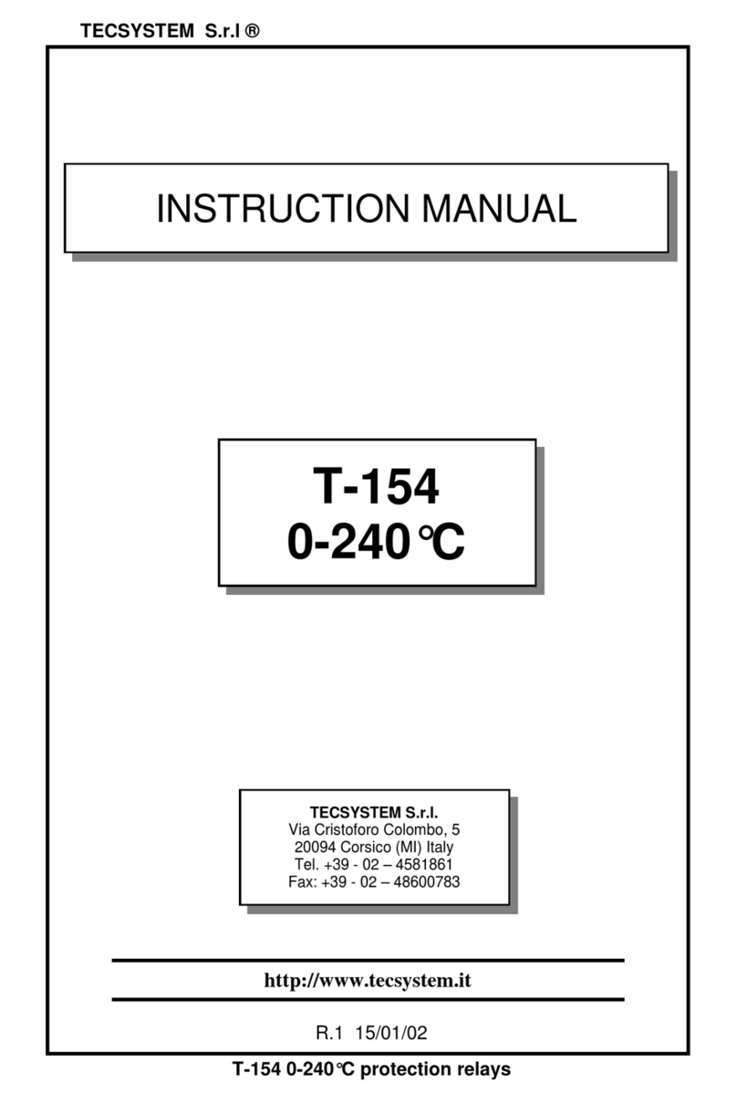 TECSYSTEM T154 Series Manuel utilisateur