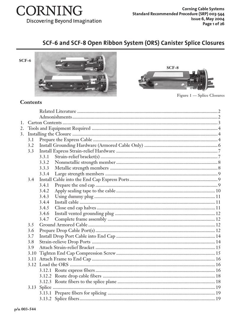 CORNING SCF-6 Manuel utilisateur