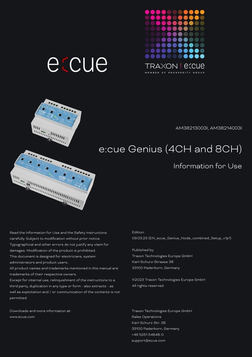 Traxon e:cue Genius AM38213003I Fiche technique Traxon e:cue Genius AM38213003I Fiche technique