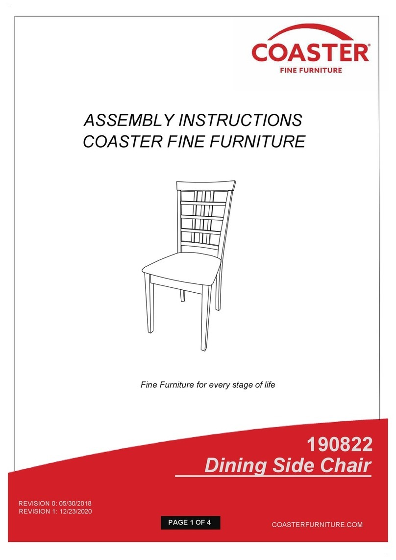 Coaster 190822 Manuel utilisateur Coaster 190822 Manuel utilisateur