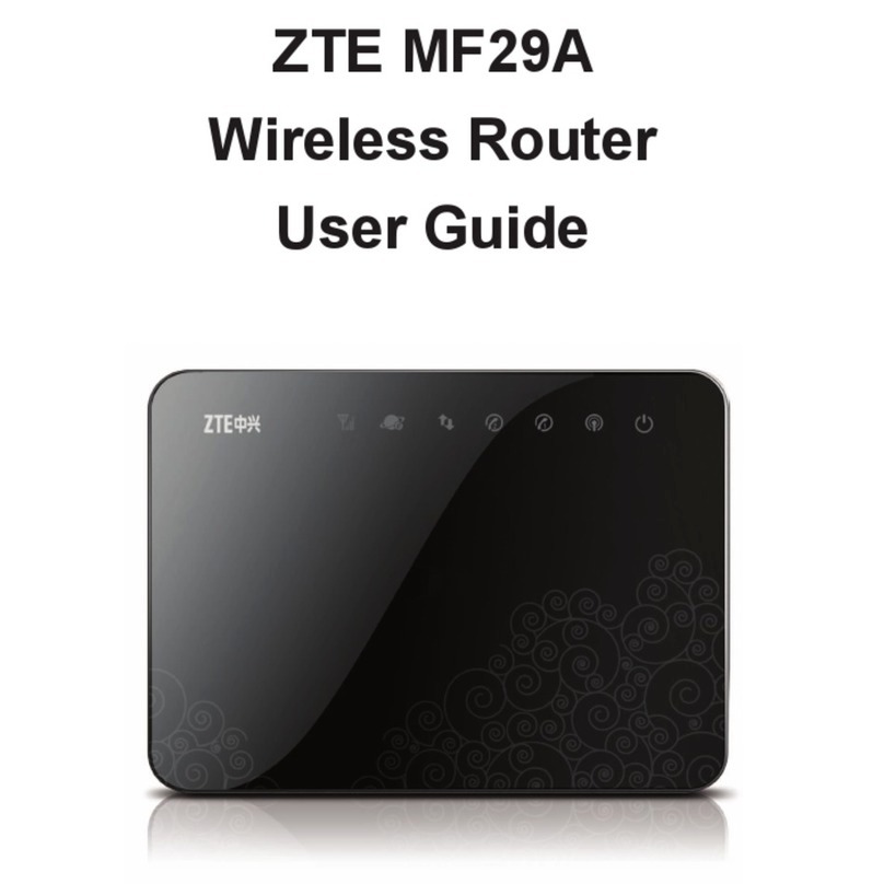 Zte MF29A Manuel utilisateur Zte MF29A Manuel utilisateur