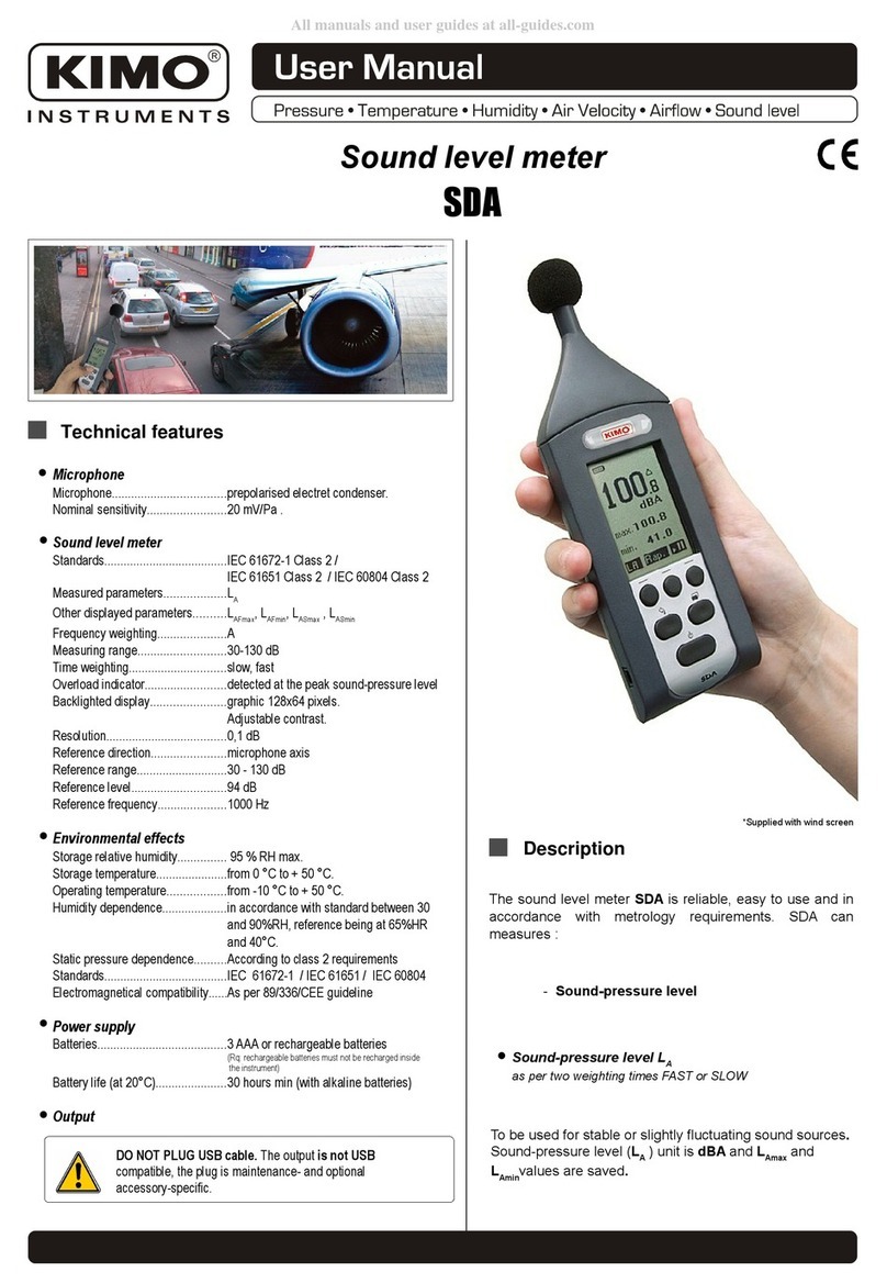 Kimo SDA Manuel utilisateur