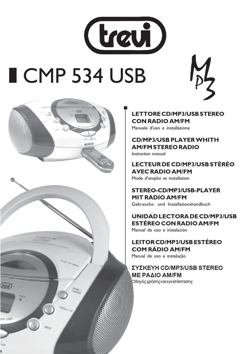 Trevi CMP 534 USB Manuel utilisateur