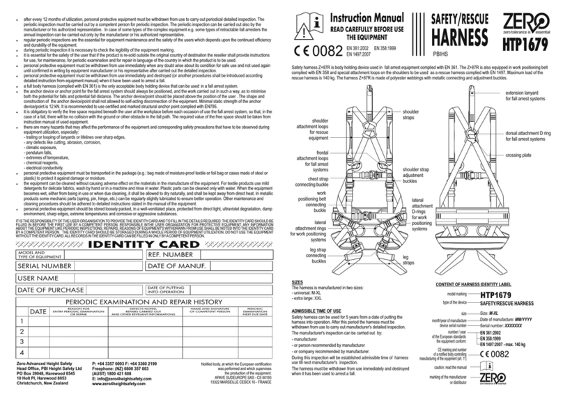 Zero HTP1679 Manuel utilisateur Zero HTP1679 Manuel utilisateur