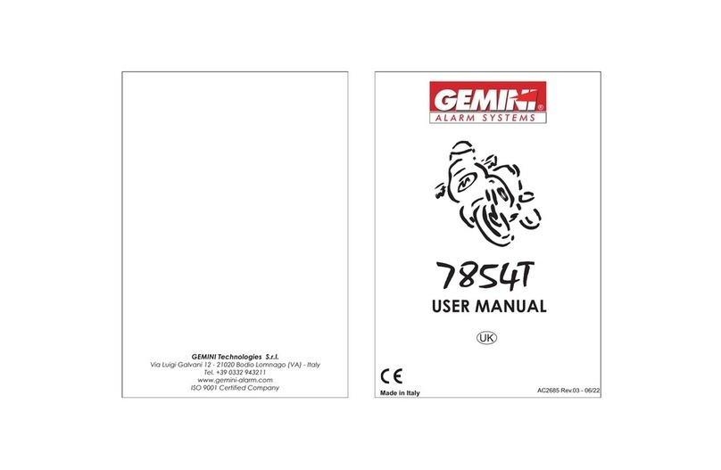Gemini 7854T Manuel utilisateur
