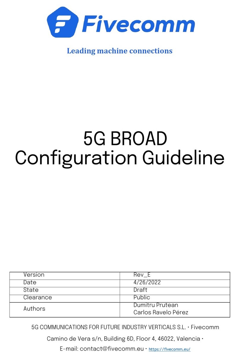 Fivecomm 5G BROAD Mode d’emploi
