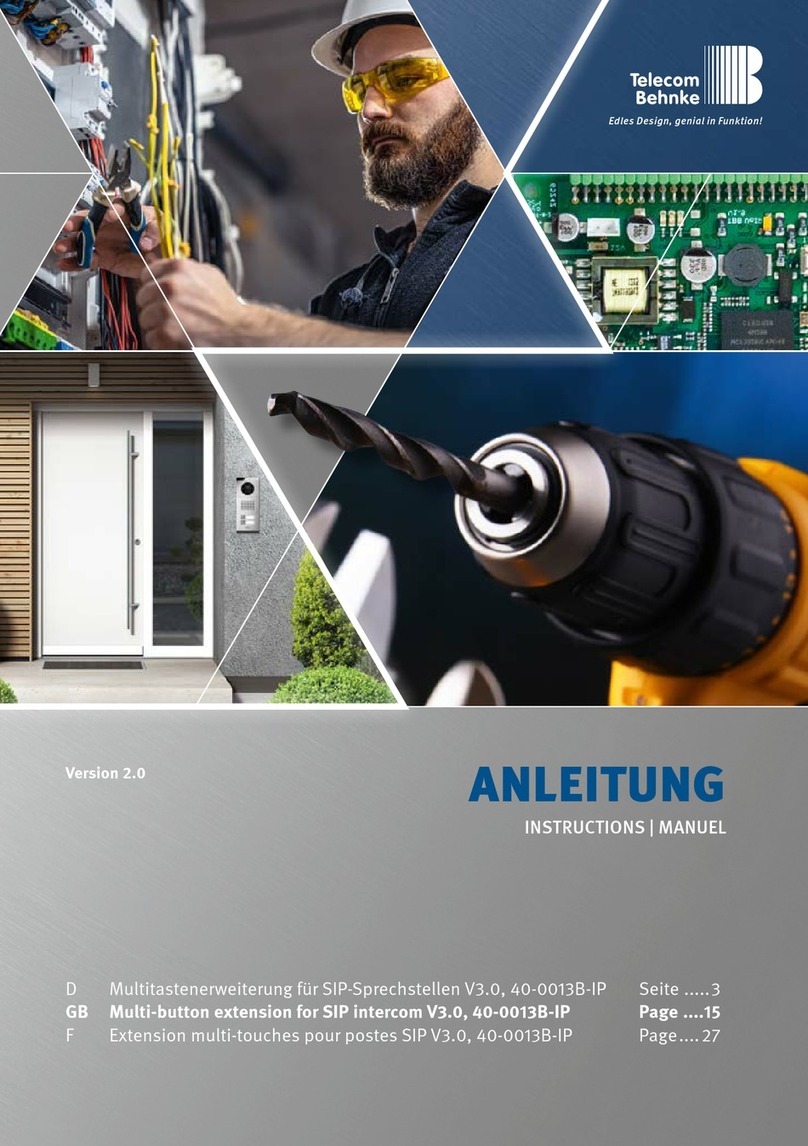 Telecom Behnke V3.0 Manuel utilisateur