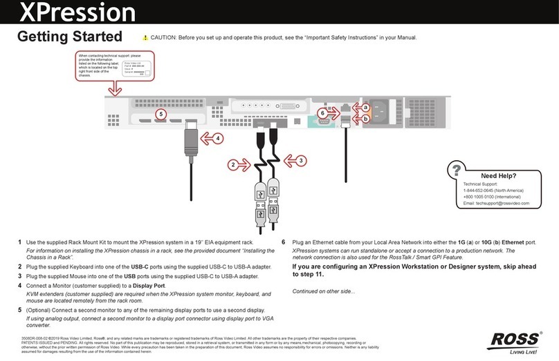 Ross XPression Manuel utilisateur Ross XPression Manuel utilisateur