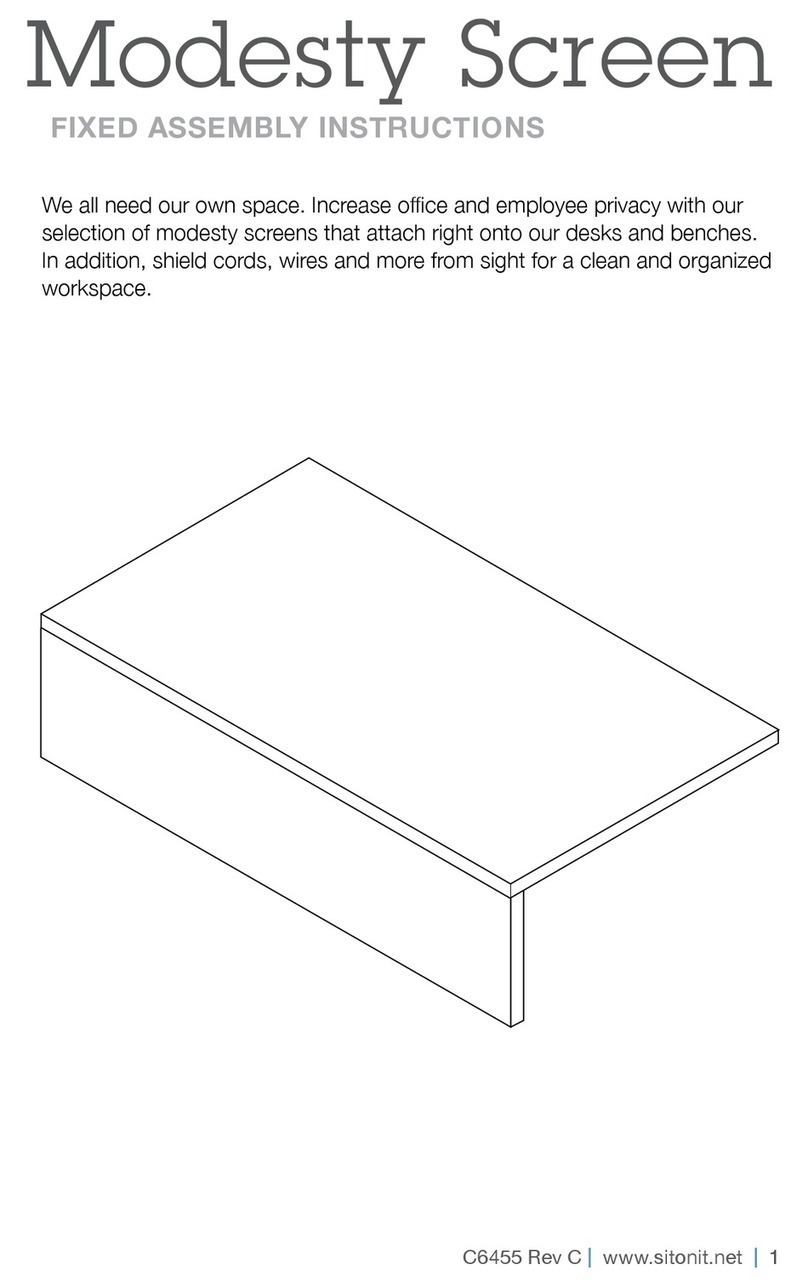 SitOnit Seating Modesty Screen Manuel utilisateur