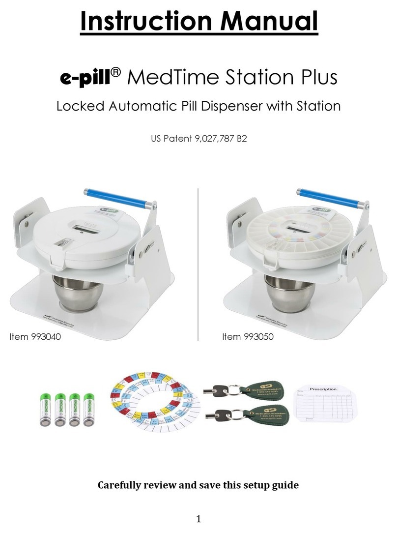 E-Pill MedTime Station Plus Manuel utilisateur E-Pill MedTime Station Plus Manuel utilisateur