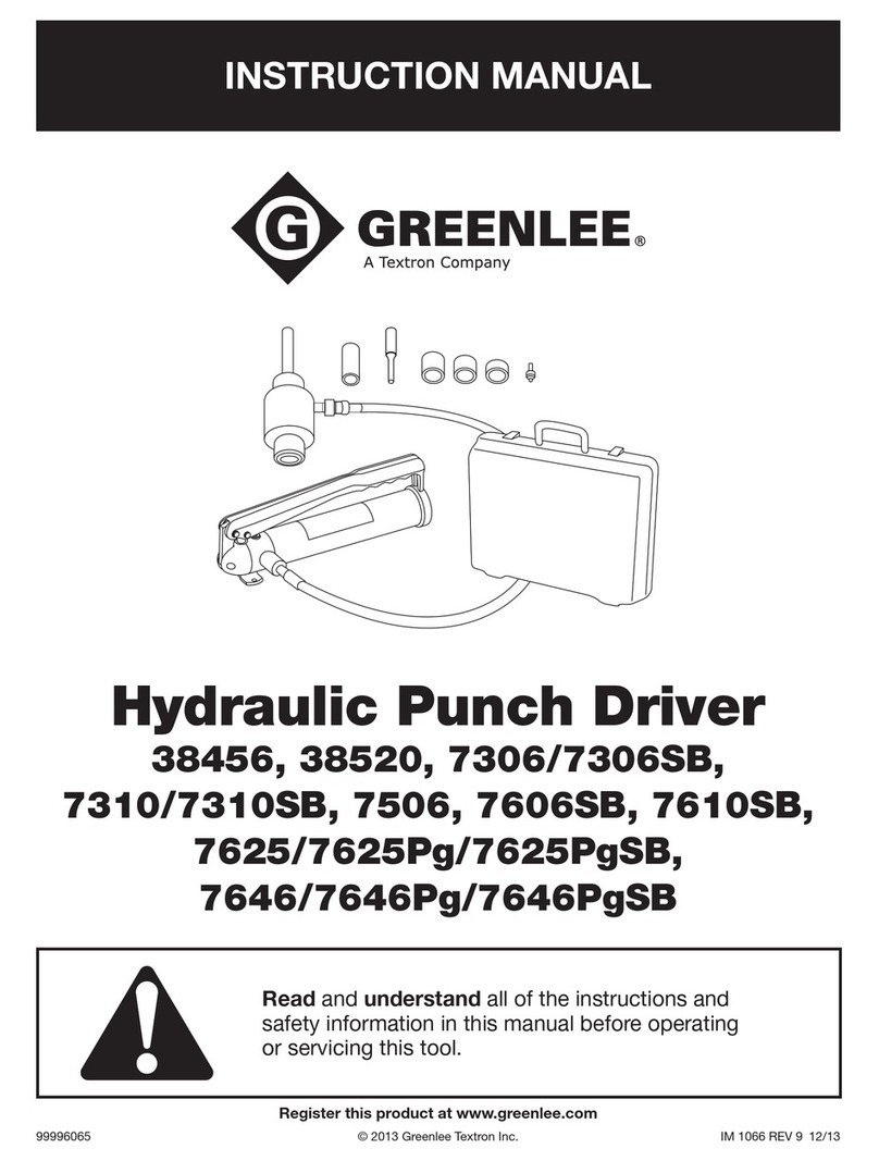 Textron GREENLEE 7646 Manuel utilisateur