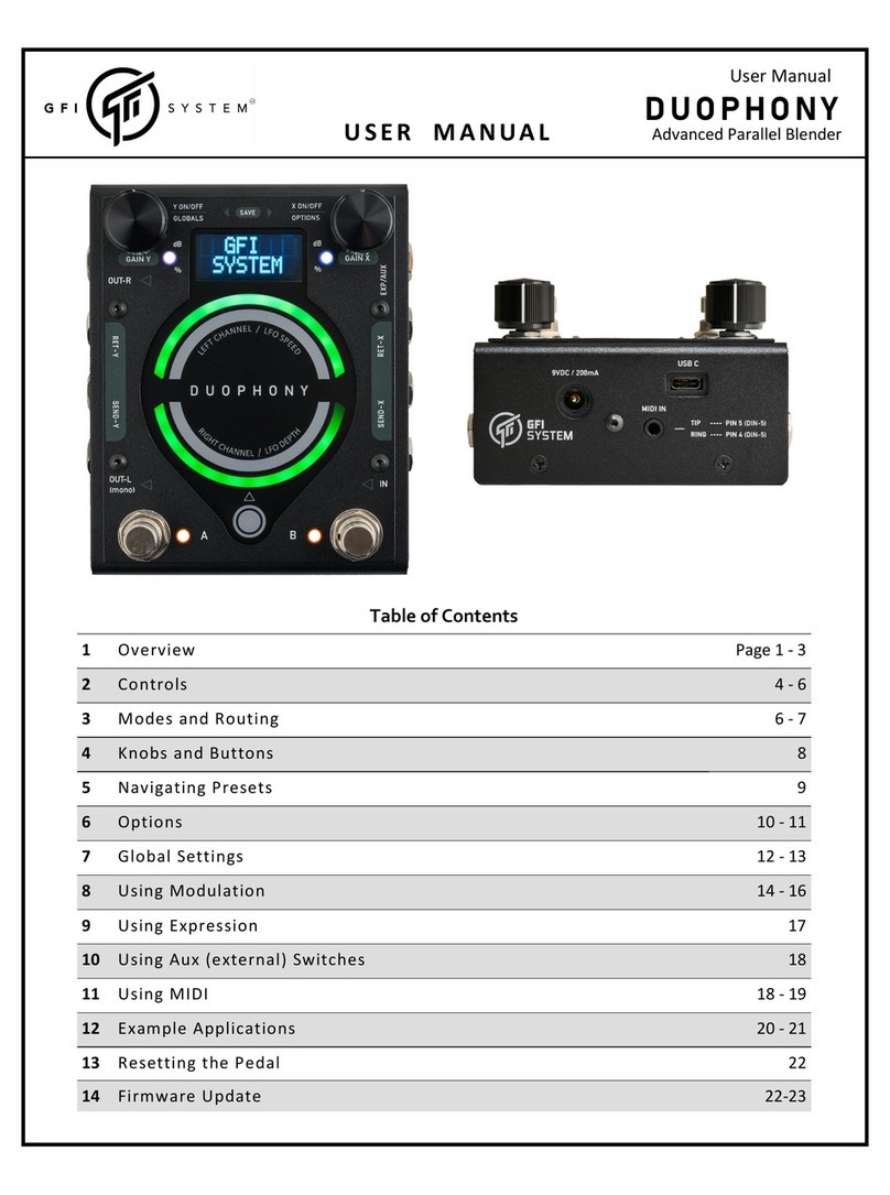 GFI System DUOPHONY Manuel utilisateur