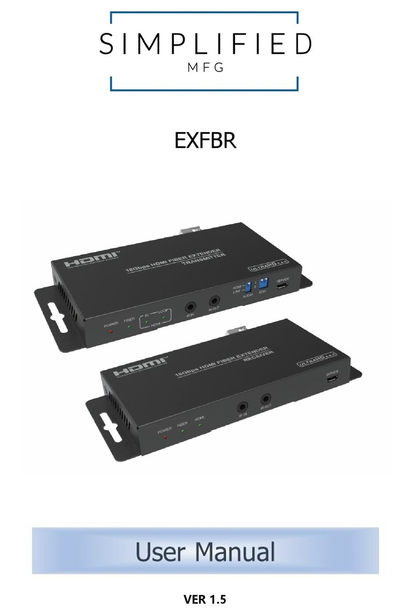 Simplified MFG EXFBR Manuel utilisateur