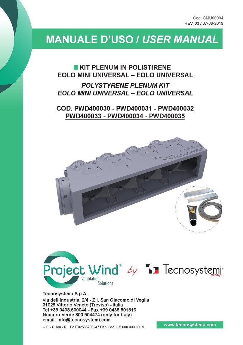 Tecnosystemi EOLO MINI UNIVERSAL Manuel utilisateur