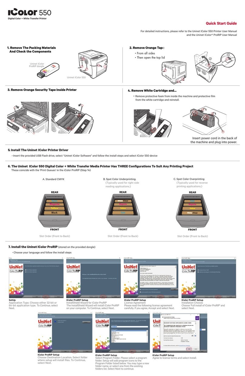 Uninet icolor 550 Manuel utilisateur