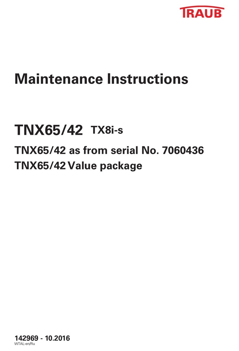 Traub TNX65/42 Instructions d'utilisation et d'entretien
