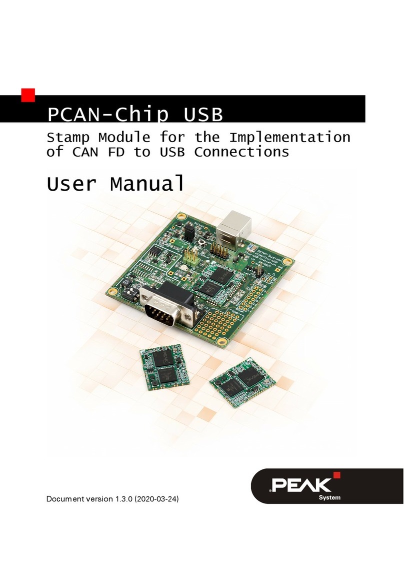 Peak PCAN-Chip USB Manuel utilisateur