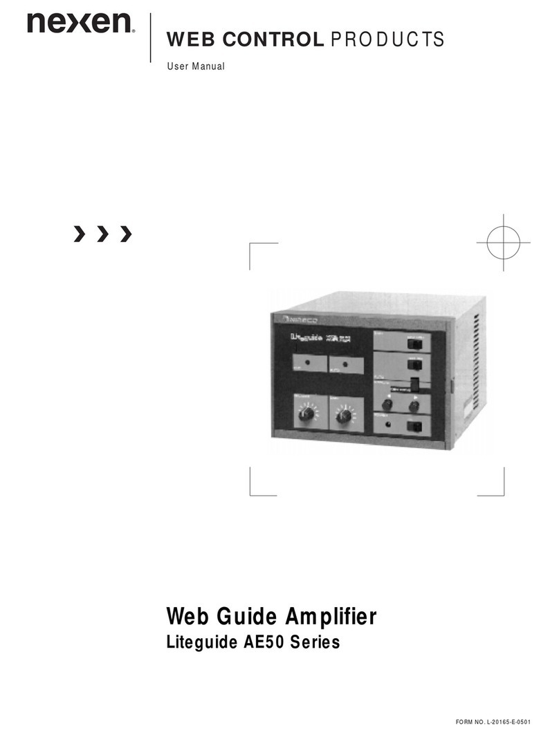 Nexen WEB CONTROL Liteguide AE50 Series Manuel utilisateur Nexen WEB CONTROL Liteguide AE50 Series Manuel utilisateur