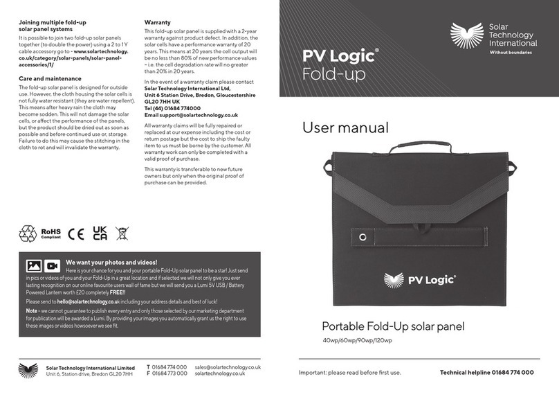 Solartech PV Logic Manuel utilisateur