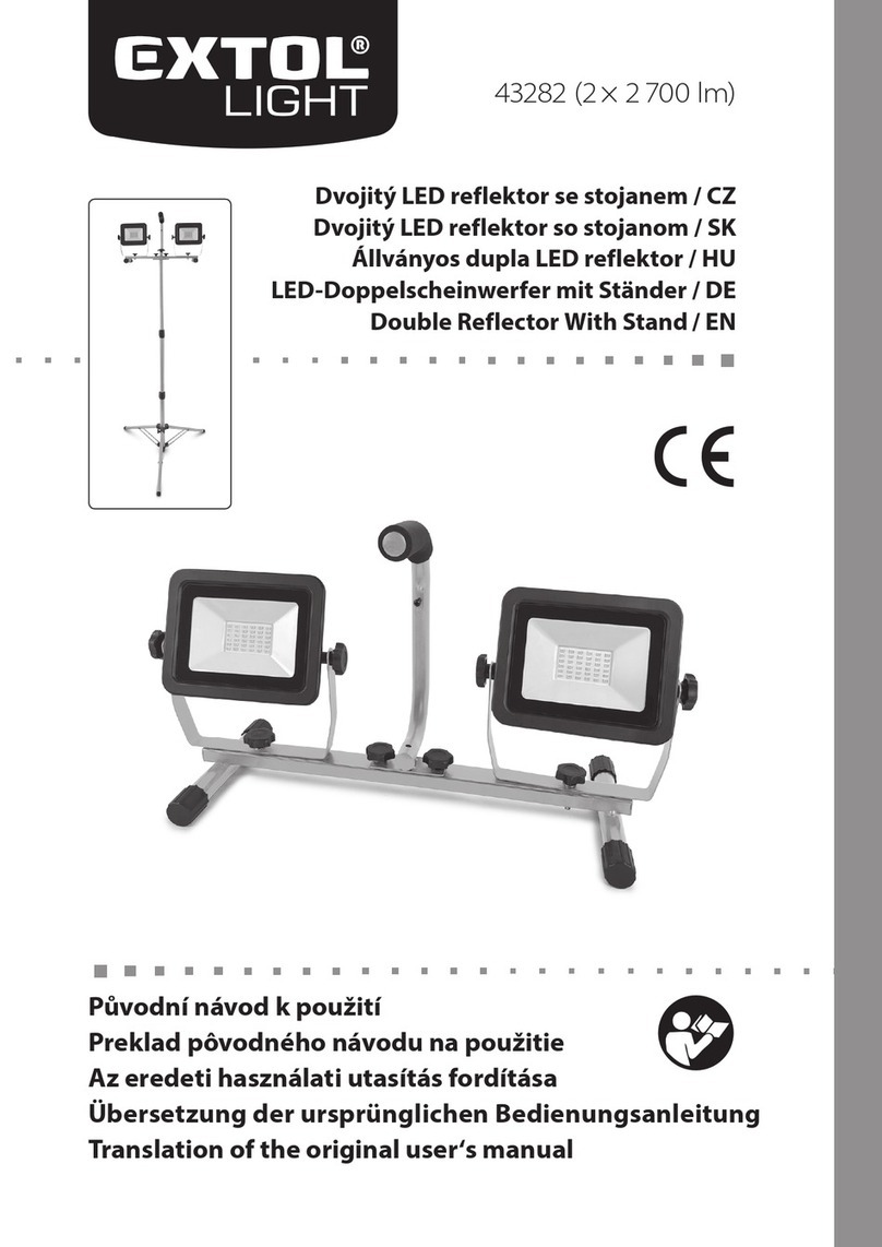 EXTOL LIGHT 43282 Instructions d'installation et d'utilisation EXTOL LIGHT 43282 Instructions d'installation et d'utilisation