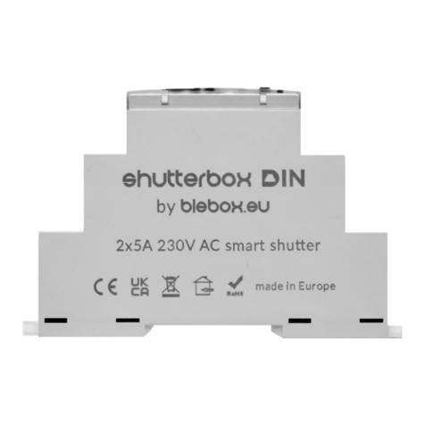 BleBox shutterbox DIN Manuel utilisateur