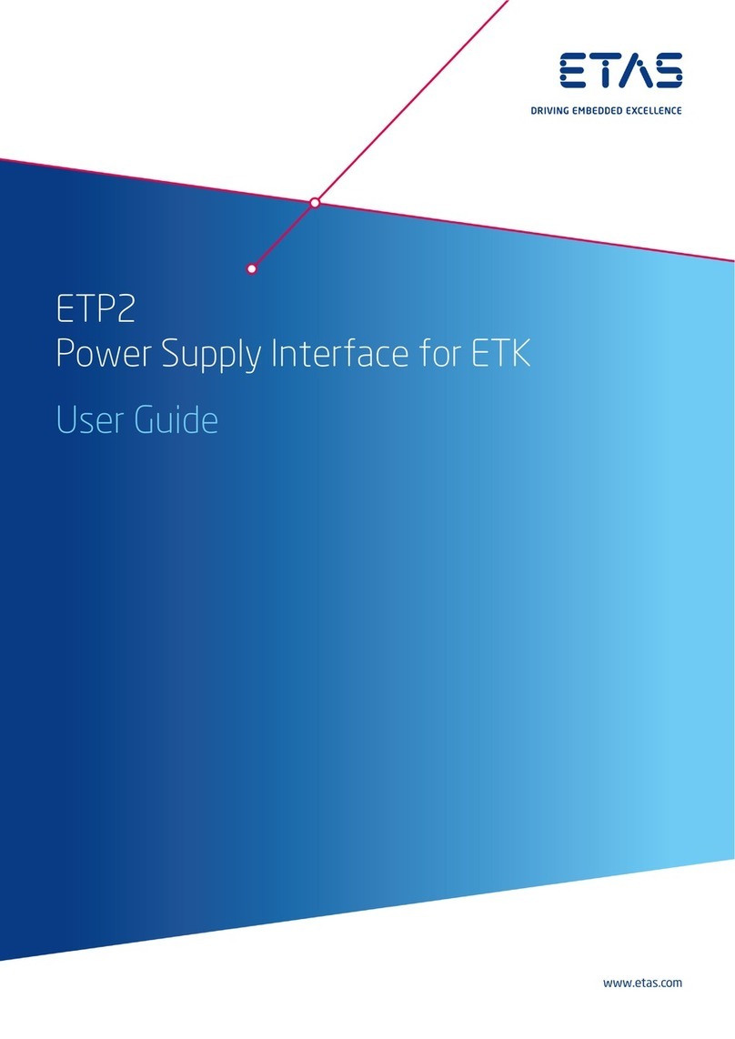 ETAS ETP2 Manuel utilisateur