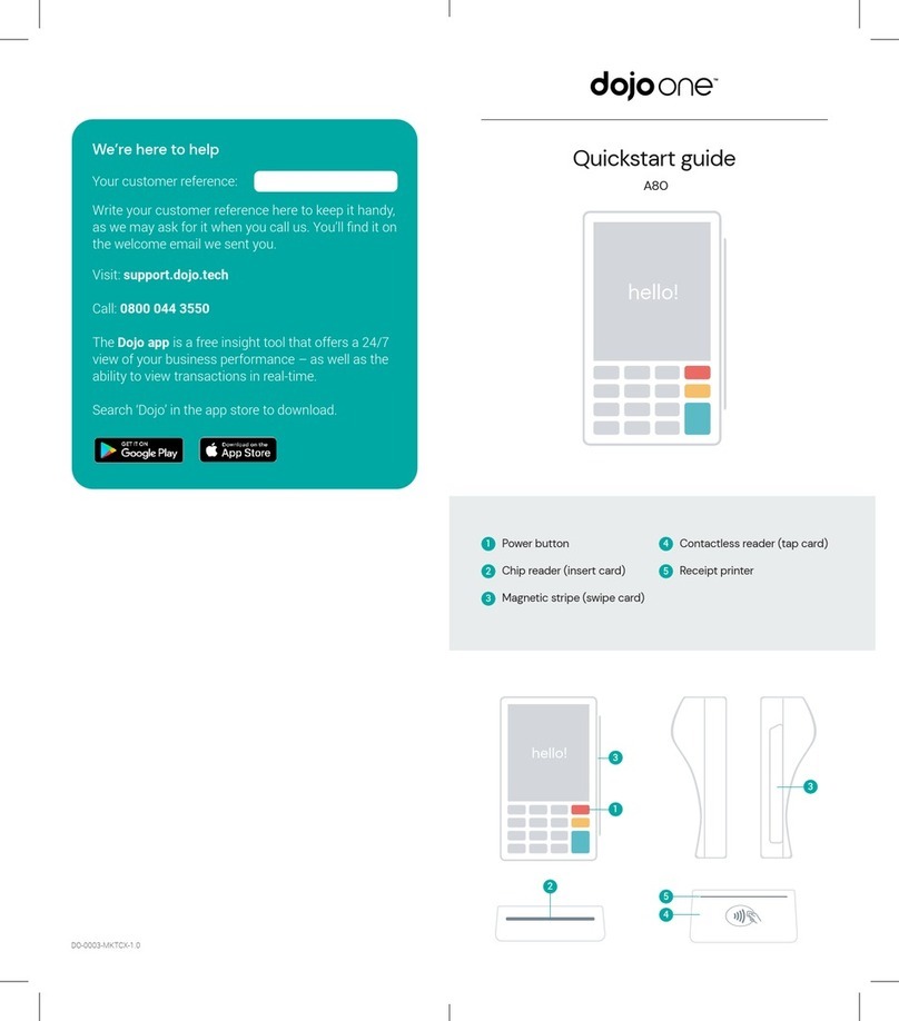Dojo one A80 Manuel utilisateur