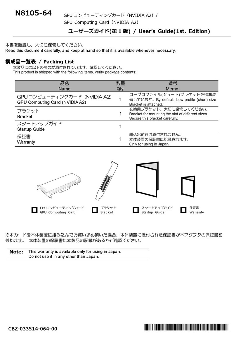 NEC N8105-64 Manuel utilisateur