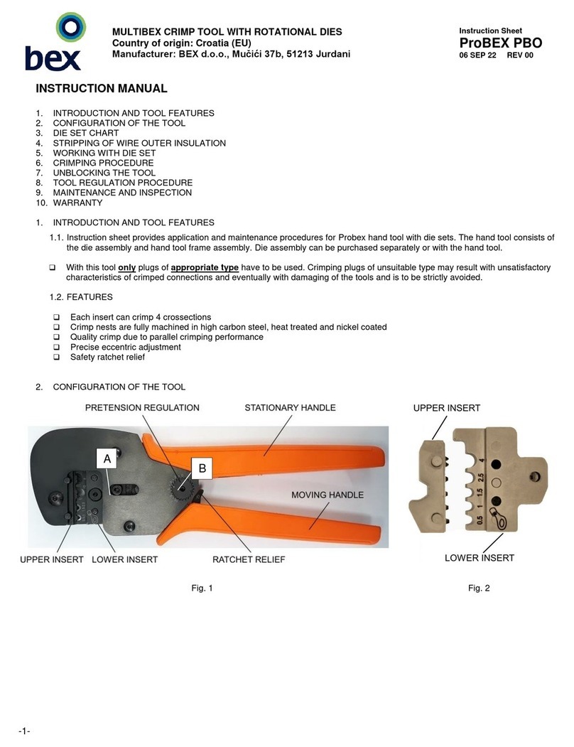 BEX ProBEX PBO Manuel utilisateur
