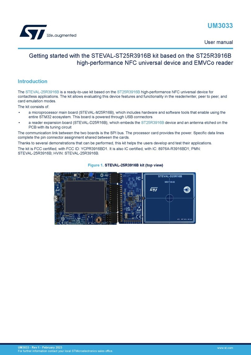 ST STEVAL-ST25R3916B Manuel utilisateur