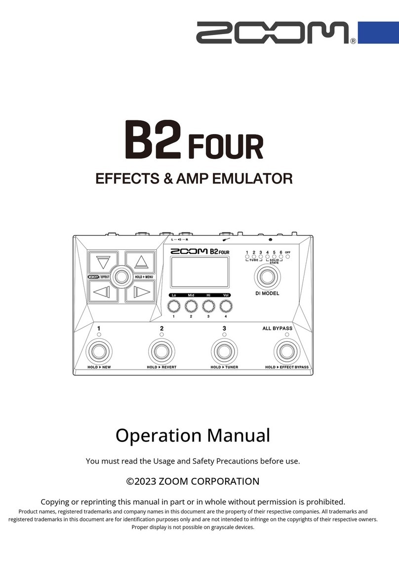 Zoom B2FOUR Manuel utilisateur