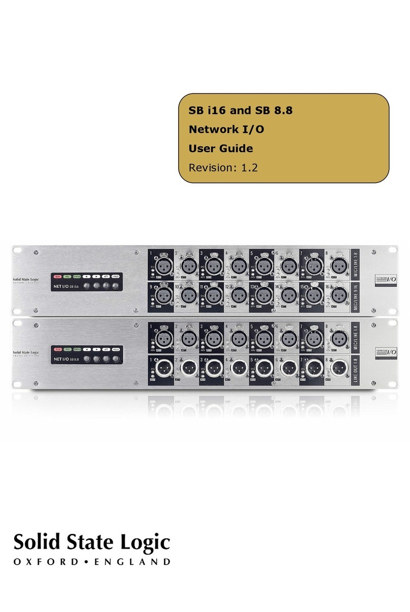 Solid State Logic SB i16 Manuel utilisateur