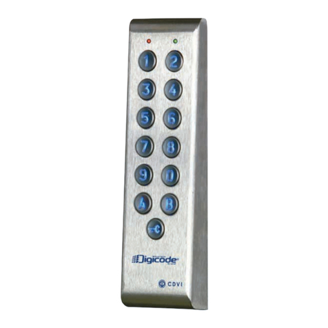 CDVI Digicode PROFIL100EC Manuel utilisateur CDVI Digicode PROFIL100EC Manuel utilisateur