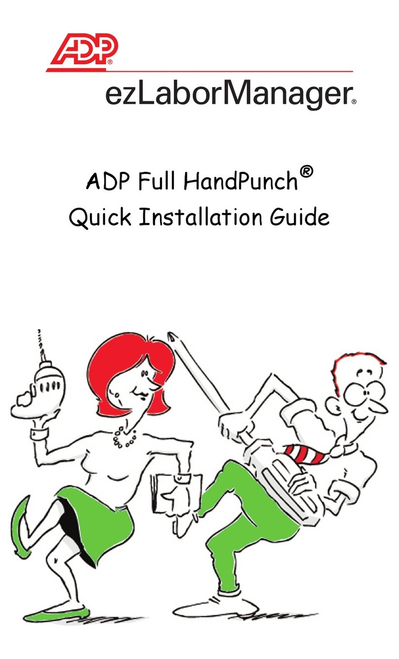 Adp HandPunch Manuel utilisateur