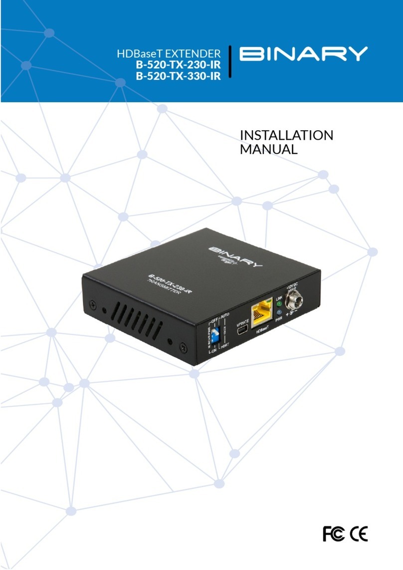 Binary B-520-TX-230-IR Manuel utilisateur