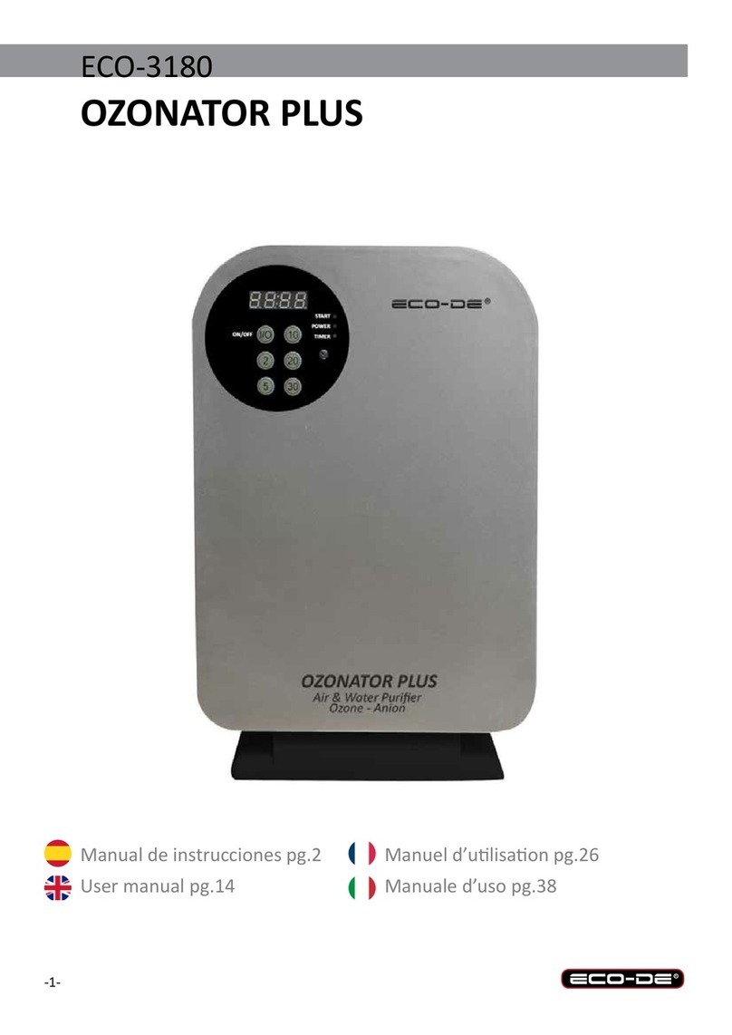 Eco-De OZONATOR PLUS Manuel utilisateur