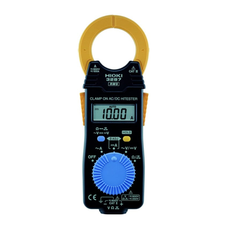 Hioki 3287 Manuel utilisateur