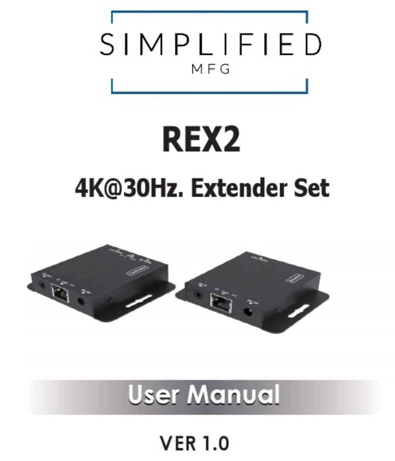 Simplified MFG REX2 Manuel utilisateur