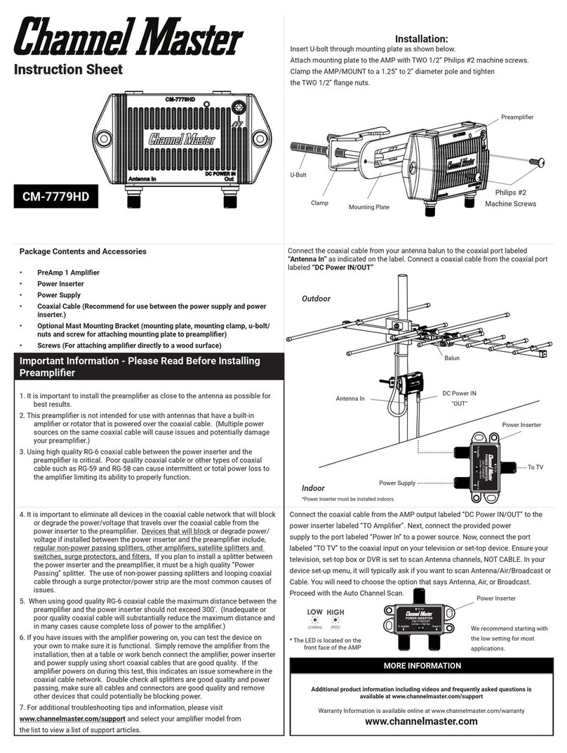 Channel Master CM-7779HD Manuel utilisateur
